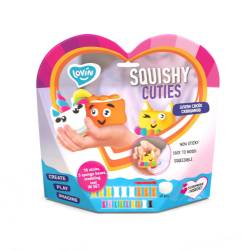 Set creatie argila usoara pentru modelaj 18 culori Air Clay Lovin Squishy Cutes, 1 bucata, Oktoclay