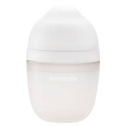 Biberon anticolici cu tetina din silicon 100% Breast-Like Ivory, 210ml, Mombella