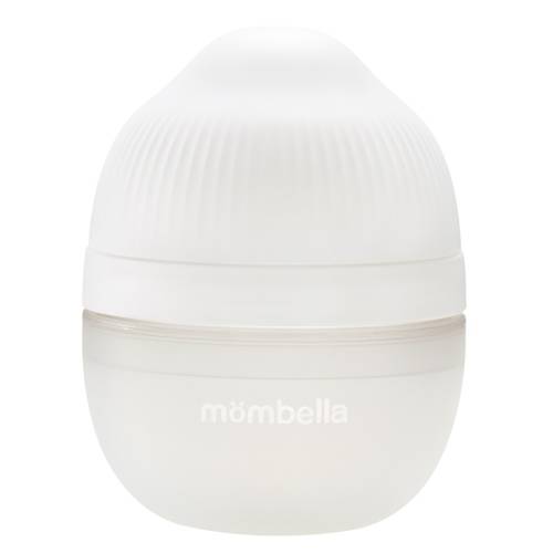 Biberon anticolici cu tetina din silicon 100% Breast-Like Ivory, 120ml, Mombella