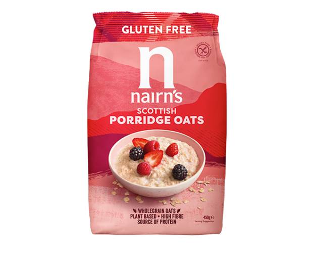 Porridge fulgi de ovaz integral fara gluten, 450g, Nairn's