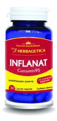 Inflanat+ Curcumin95, 30 capsule vegetale, Herbagetica