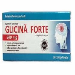 Glicina Forte 300 mg 30 comprimate Balkan Pharmaceuticals