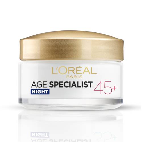 Crema antirid pentru fata de noapte Age Specialist 45+, 50ml, L'Oreal Paris