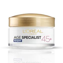Crema antirid pentru fata de noapte Age Specialist 45+, 50ml, L'Oreal Paris
