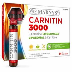 Marnys L-Carnitina 3000 mg Lipozomala 14 fiole