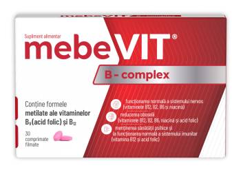 Mebevit B Complex, 30 comprimate filmate, Zdrovit