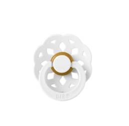 Suzeta din latex cu tentina rotunda pentru +6 luni Boheme White, 1 bucata, Bibs
