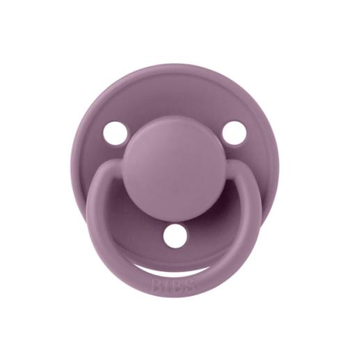 Suzeta din latex cu tetina rotunda 6 luni+ De Lux Mauve, 1 bucata, Bibs