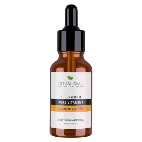 Ser de fata Pure Vitamin C Acid L-Ascorbic 10% Super Serum, 30ml, Bio Balance