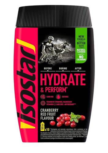 Pudra izotonica antioxidanti fructe rosii H&P, 400g, Isostar