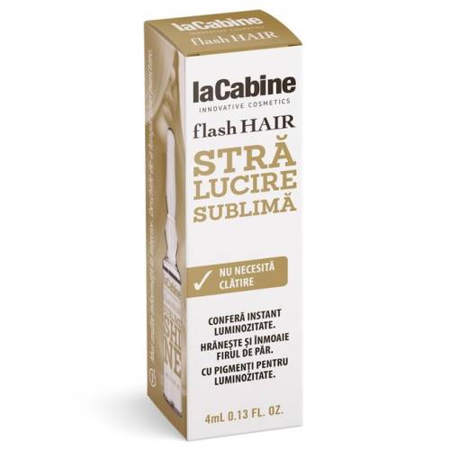 Fiola pentru par Flash Hair Sublime Shine, 1 fiola x 4 ml, La Cabine                                  