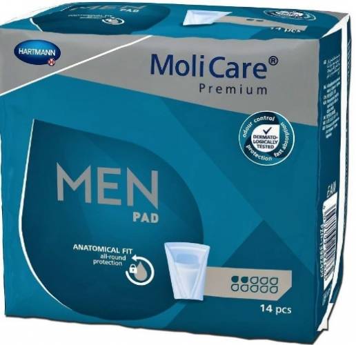 Hartmann MoliCare Premium Men Pad cu 2 picaturi - 14 bucati