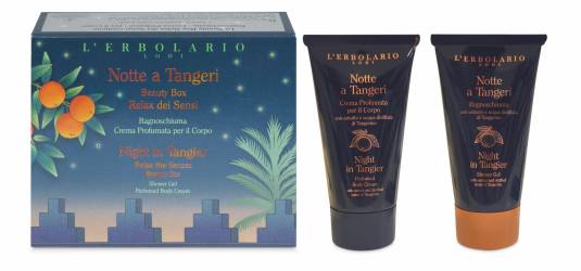 Kit Beauty Night in Tangier Gel de dus 75ml + Crema de corp 75ml, L'Erbolario