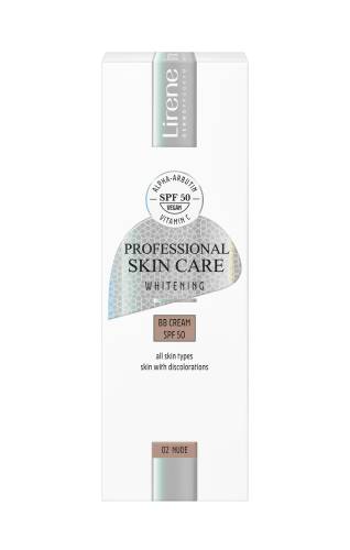 Crema BB uniformizare nuanta ten SPF50 Nuanta 02 Nude Whitening, 30ml, Lirene