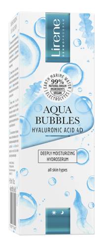 Hidro-ser cu acid hialuronic Aqua Bubbles, 30ml, Lirene