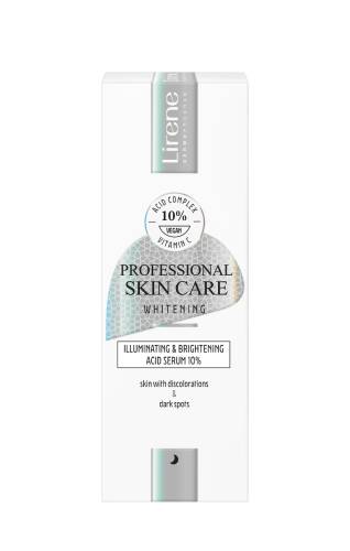 Ser facial 10% acid cu efect de decolorare a hiperpigmentarilor Whitening, 30ml, Lirene