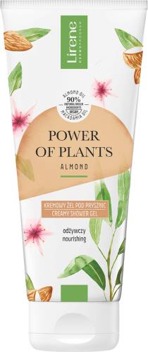 Gel de dus hranitor cu extract de migdale Migdale Power of Plants, 200ml, Lirene
