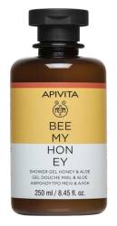 Apivita Gel de dus cu miere si aloe Bee My Honey, 250ml