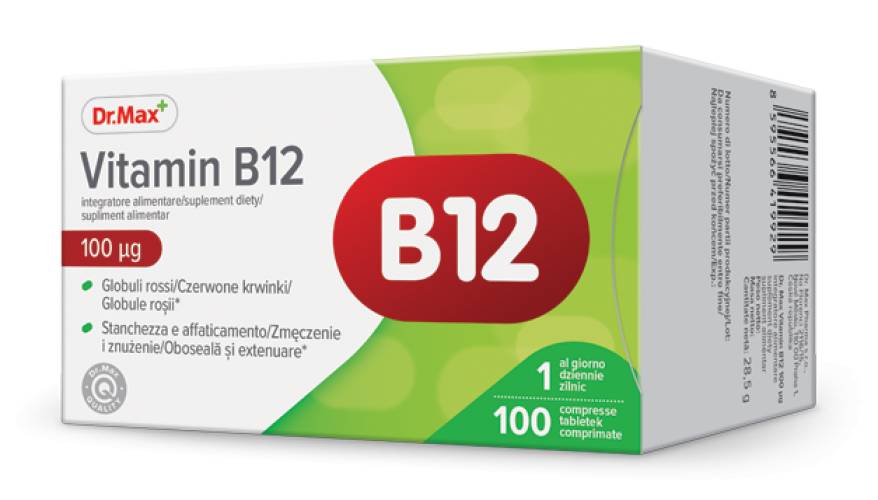 Dr. Max Vitamina B12 100mcg, 100 comprimate filmate