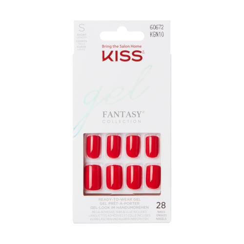 Unghii false Gel Fantasy Color What Ever Short Squoval, 28 bucati, Kiss