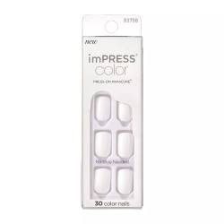 Unghii false imPress Frosting, 30 bucati, Kiss