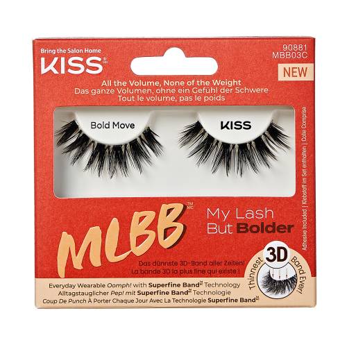 Gene false My Lash But Bolder Bold Move, 1 pereche, Kiss