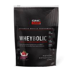 Proteina din zer cu aroma de capsuni AMP Wheybolic, 540g, GNC