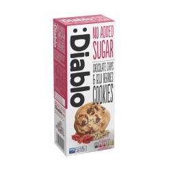 Biscuiti fara zahar cu bucatele de ciocolata si goji, 135g, Diablo