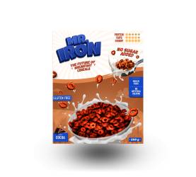 Cereale din ovaz fara zahar sau gluten Ciocolata inghetata, 250g, Mr. Iron
