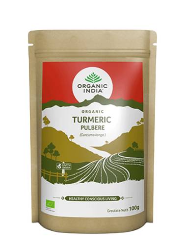Turmeric pulbere fara gluten, 100g, Organic India