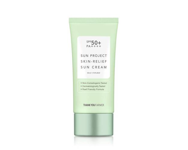 Crema de protectie solara Sun Project Skin Relief Sun Cream SPF50+ PA++++, 50ml, Thank You Farmer