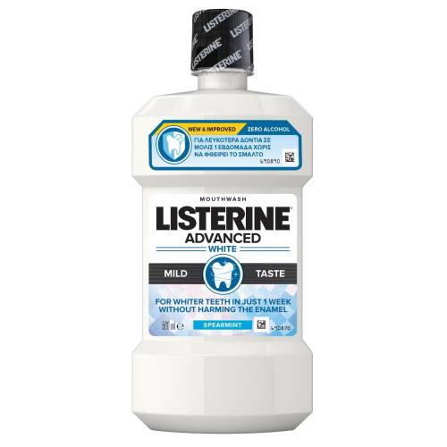 Apa de gura gust mai putin intens Advanced White, 500ml, Listerine