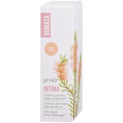 Gel intim natural cu ulei de arbore de ceai si acid lactic pH 4.0 Intima, 200ml, Biobaza