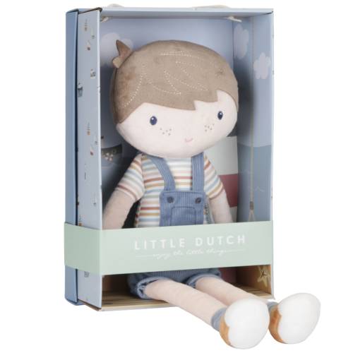 Papusa textila Jim - 50 cm - colectia Vintage Sunny Stripes, 1 bucata, Little Dutch