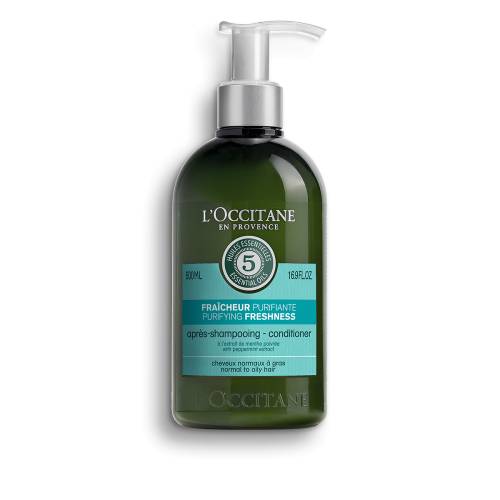 Balsam pentru par cu efect revitalizant Purifying - format mare, 500ml, L'Occitane