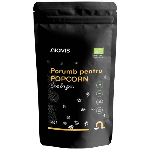 Porumb ecologic pentru popcorn, 250g, Niavis