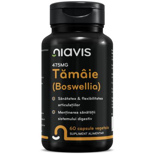 Extract de tamaie (Boswellia) 475mg, 60 capsule, Niavis