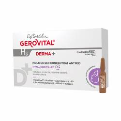 Fiole cu ser concentrat antirid H3 Derma+, 10 fiole x 2 ml, Gerovital