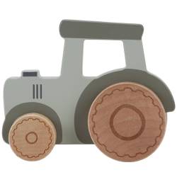 Tractor din lemn FSC Little Farm, 1 bucata, Little Dutch