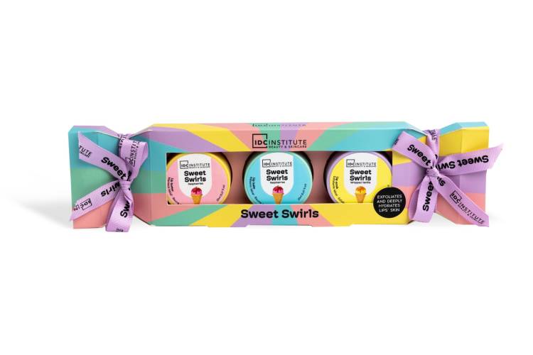 Set de ingrijire a buzelor Sweet Swirls Candy, IDC Institute