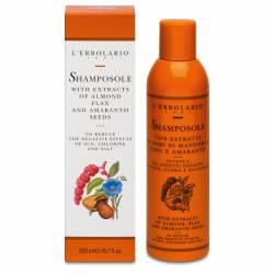 L'Erbolario Sampon cu migdale si amarant Sun, 200ml