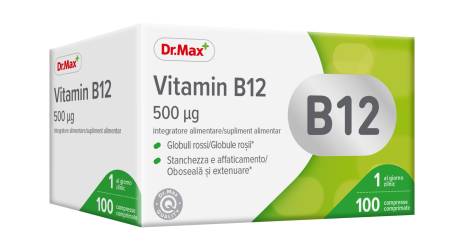Dr. Max Vitamin B12 500mcg, 100 comprimate filmate