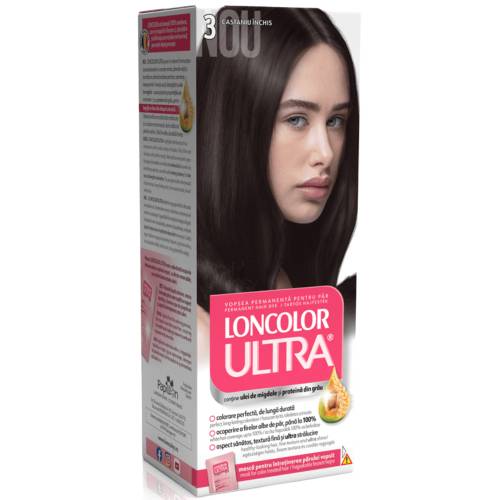 Vopsea de par permanenta Ultra Nr. 3, 110ml, Loncolor