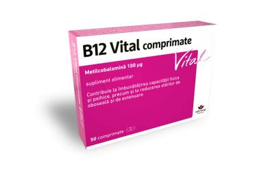 Vitamina B12 Vital comprimate, 50 comprimate, Worwag Pharma