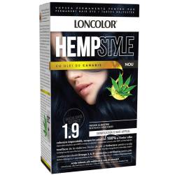Vopsea de par permanenta Hempstyle Nr. 1.9, 110ml, Loncolor