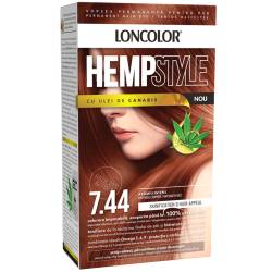 Vopsea de par permanenta Hempstyle Nr. 7.44, 110ml, Loncolor
