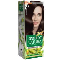 Vopsea de par permanenta Natura Nr. 4.5, 115ml, Loncolor