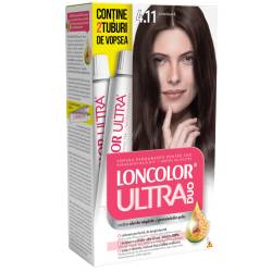 Vopsea de par permanenta Ultra Duo Max Nr. 4.11, 200ml, Loncolor