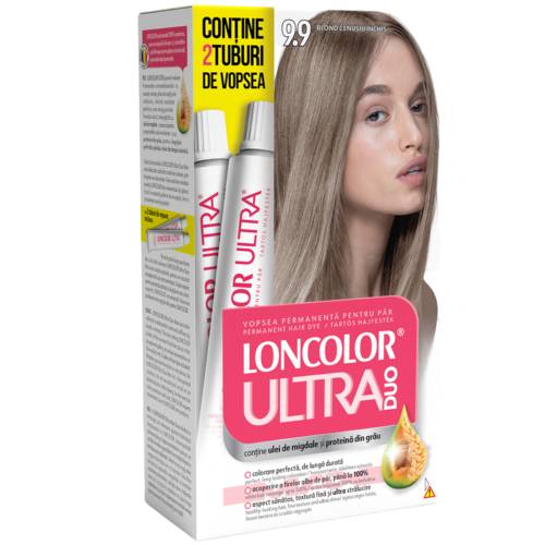 Vopsea de par permanenta Ultra Duo Max Nr. 9.9, 200ml, Loncolor