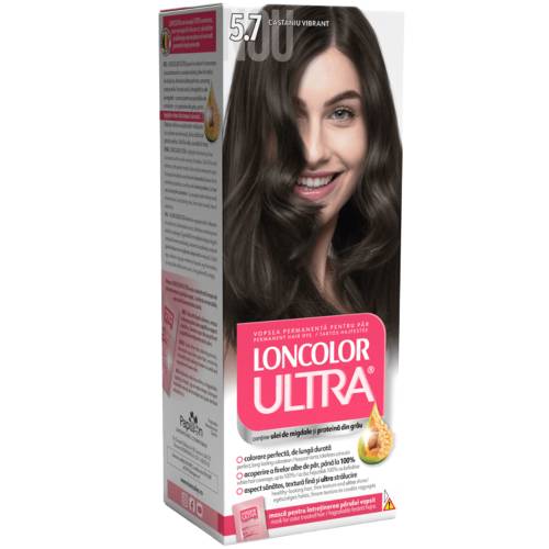 Vopsea de par permanenta Ultra Nr. 5.7, 110ml, Loncolor